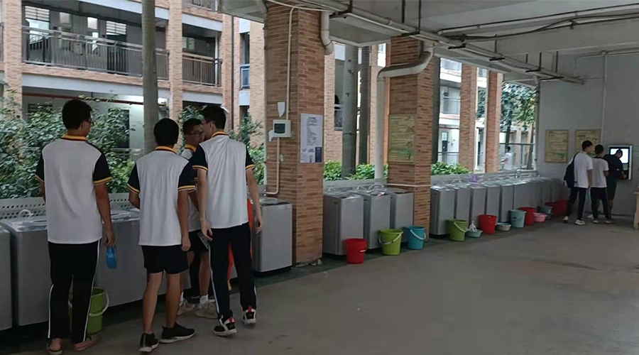 好評(píng)續(xù)單！江門一中學(xué)校持續(xù)追加共享洗衣機(jī)！