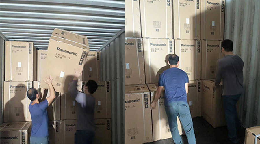 春節(jié)放假沖刺！加速度完成客戶松下衣物烘干機(jī)裝柜發(fā)貨