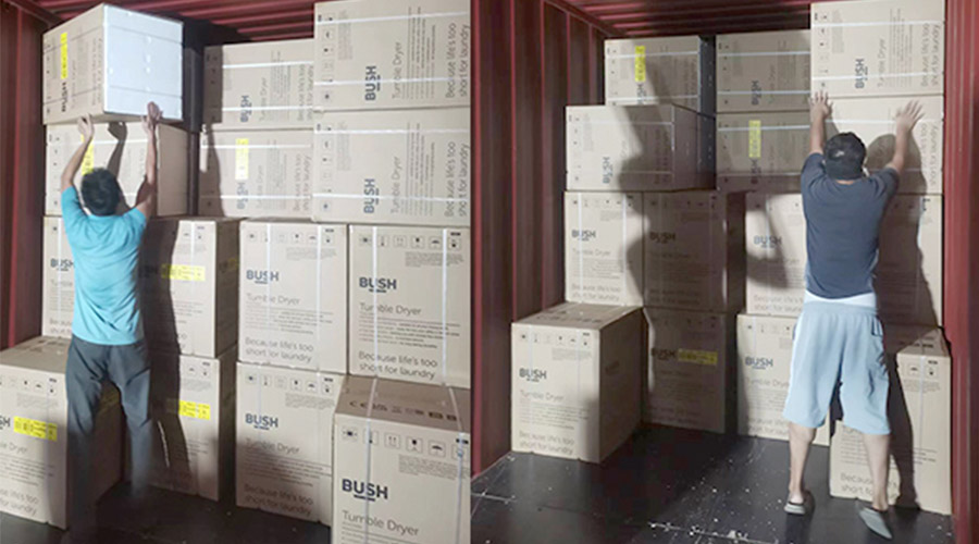 各司其職合力做好英國Argos客戶衣物烘干機(jī)出貨任務(wù)！